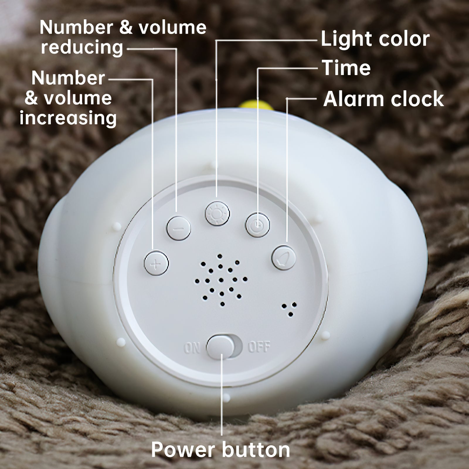 KunFu Chicken Alarm Clock Night Light (built-in battery)