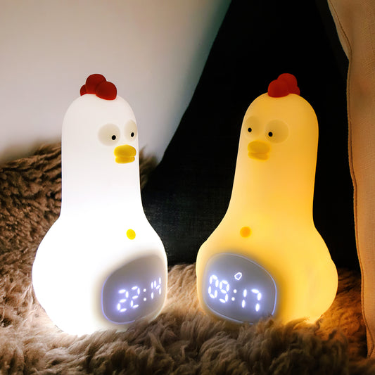 KunFu Chicken Alarm Clock Night Light (built-in battery)