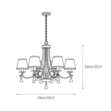 La Pointe Chandelier – detail 3 — Dimension drawings 1