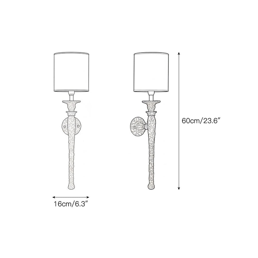 Laguna Wall Lamp – detail 3 — Dimension drawings 1