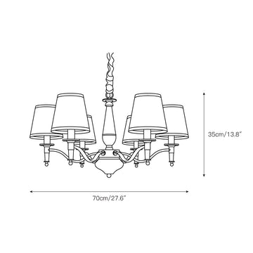 Lanora Chandelier – detail 5 — Dimension drawings 3