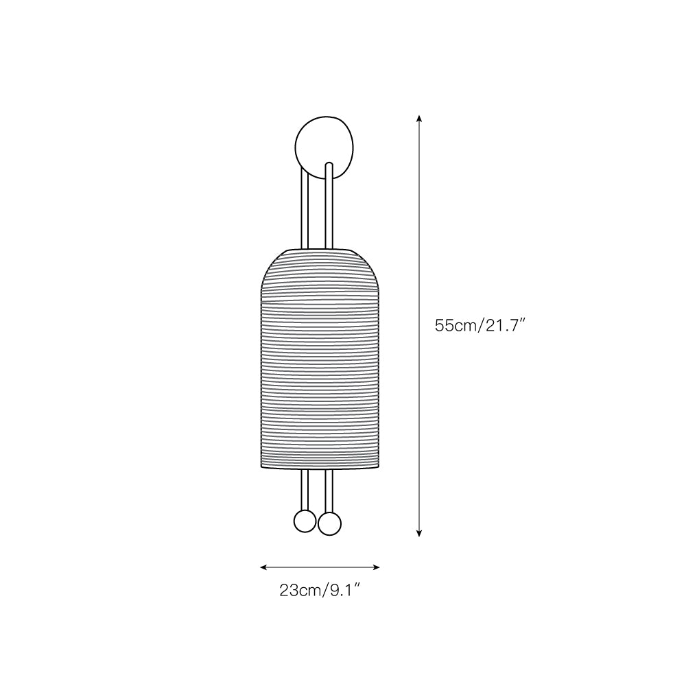 Laterne Glas Wandleuchte