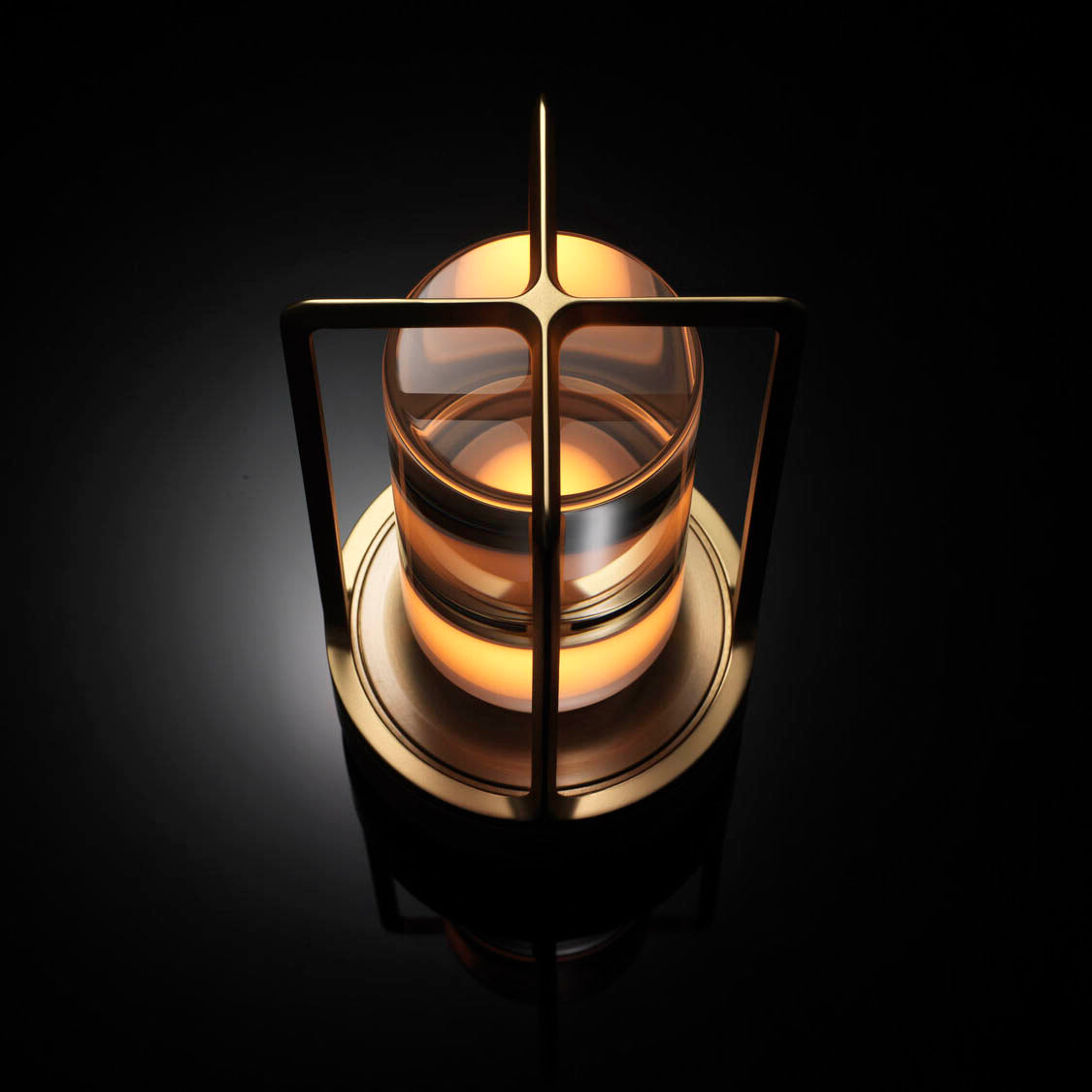 Lantern Cordless Crystal Table Lamp  (built-in battery)