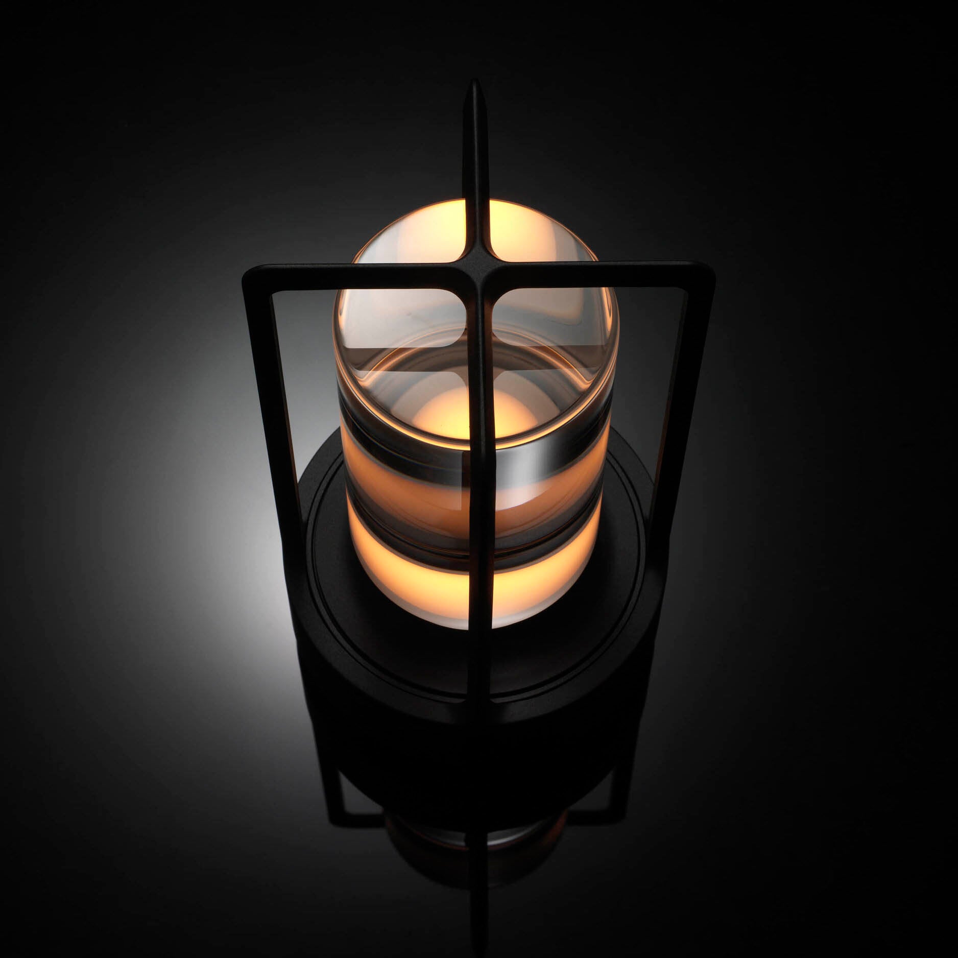 Lantern Cordless Crystal Table Lamp  (built-in battery)