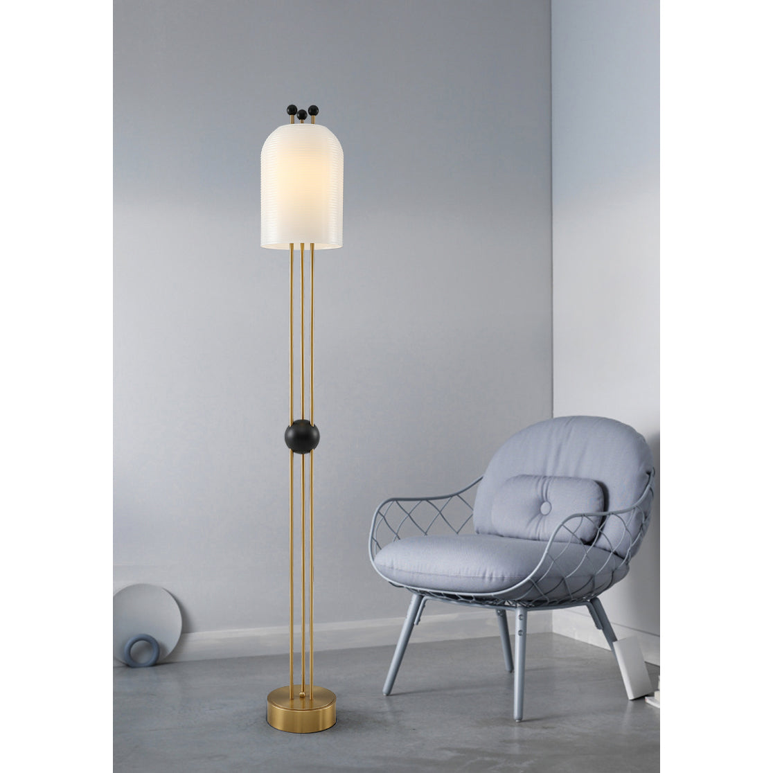 Lampadaire Lanterne en Verre