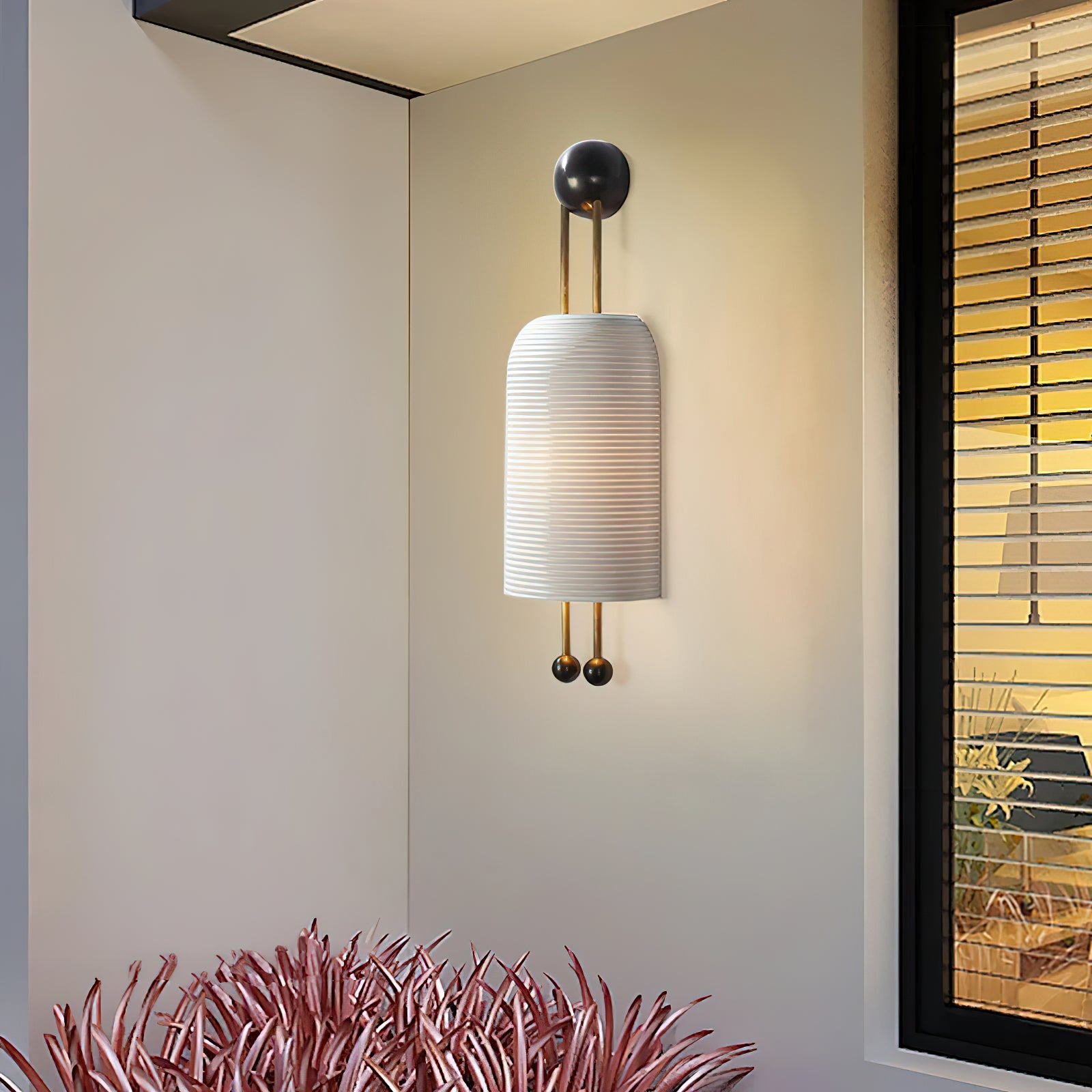 Lantern Glass Sconce