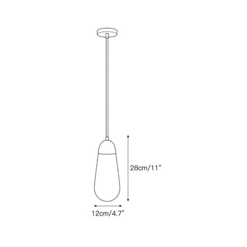 Lariat Alabaster Pendant Lamp – detail 3 — Dimension drawings 1