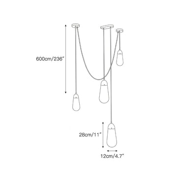Lariat Pendant Lamp – detail 7 — Dimension drawings 4