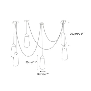 Lariat Pendant Lamp – detail 9 — Dimension drawings 6