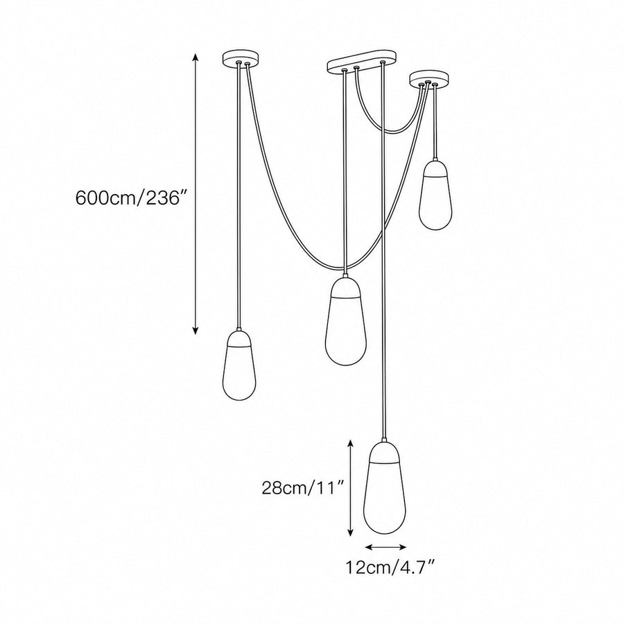 Lampe Suspendue Lariat — Dimension drawings 4