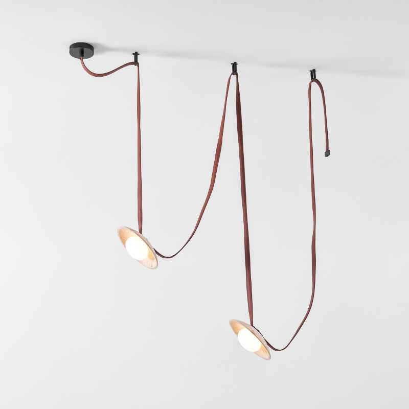 Light Rail Leather Pendant Lamp