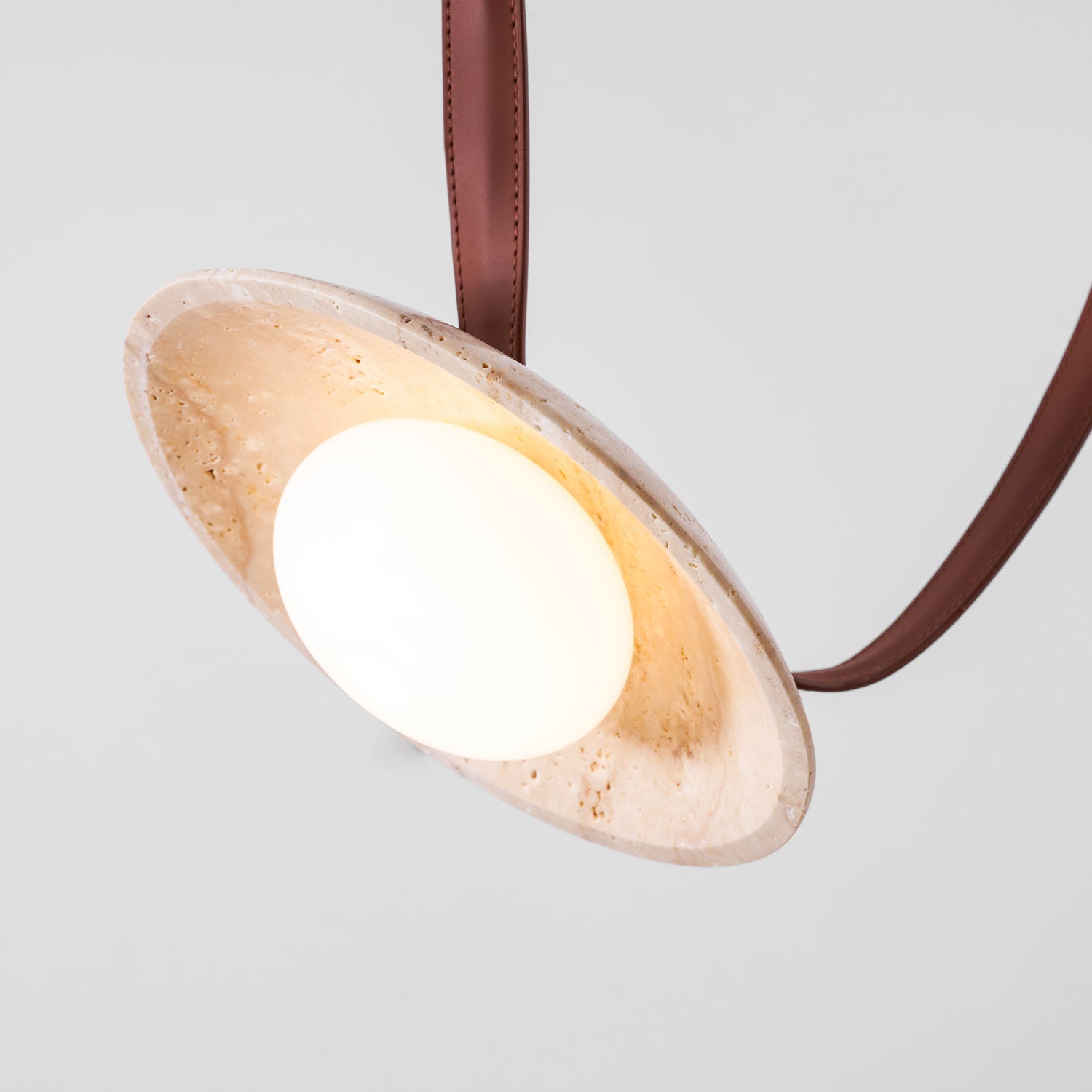 Light Rail Leather Pendant Lamp