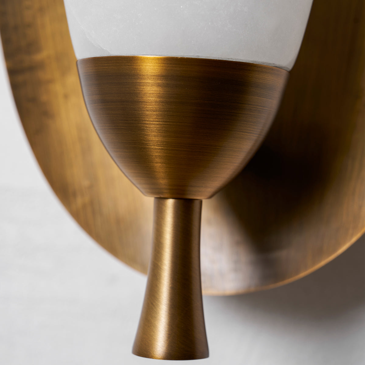 Laurel Blossom Alabaster Wall Sconce