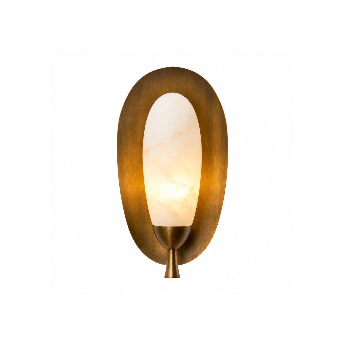 Laurel Blossom Alabaster Wall Sconce