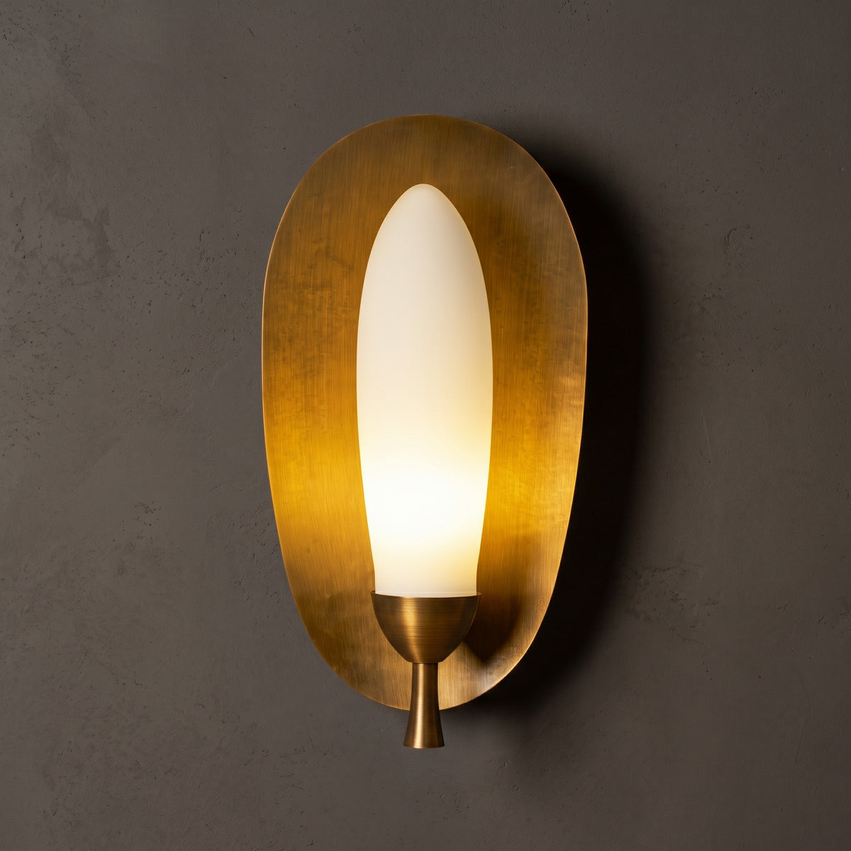 Laurel Blossom Glass Wall Sconce