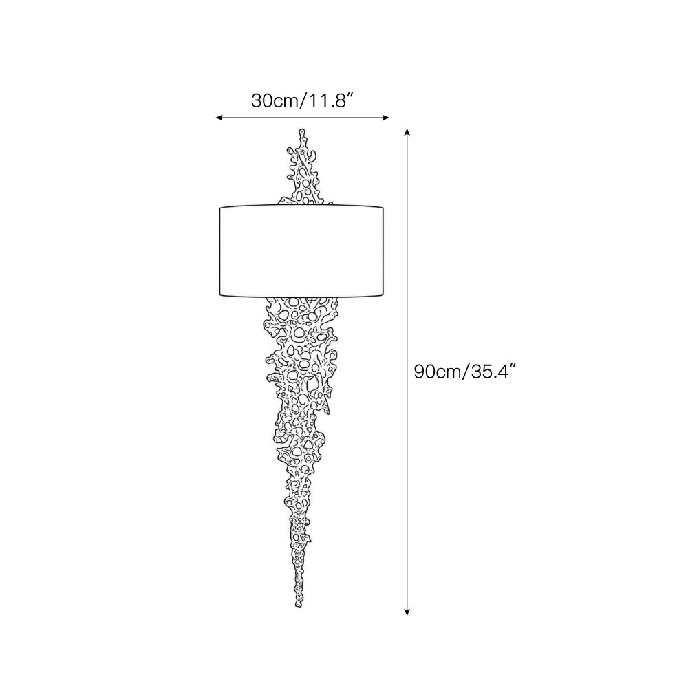 Lava Brass Wall Sconce