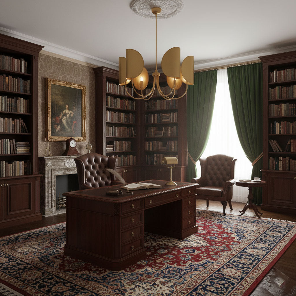 Leaf Brass Chandelier