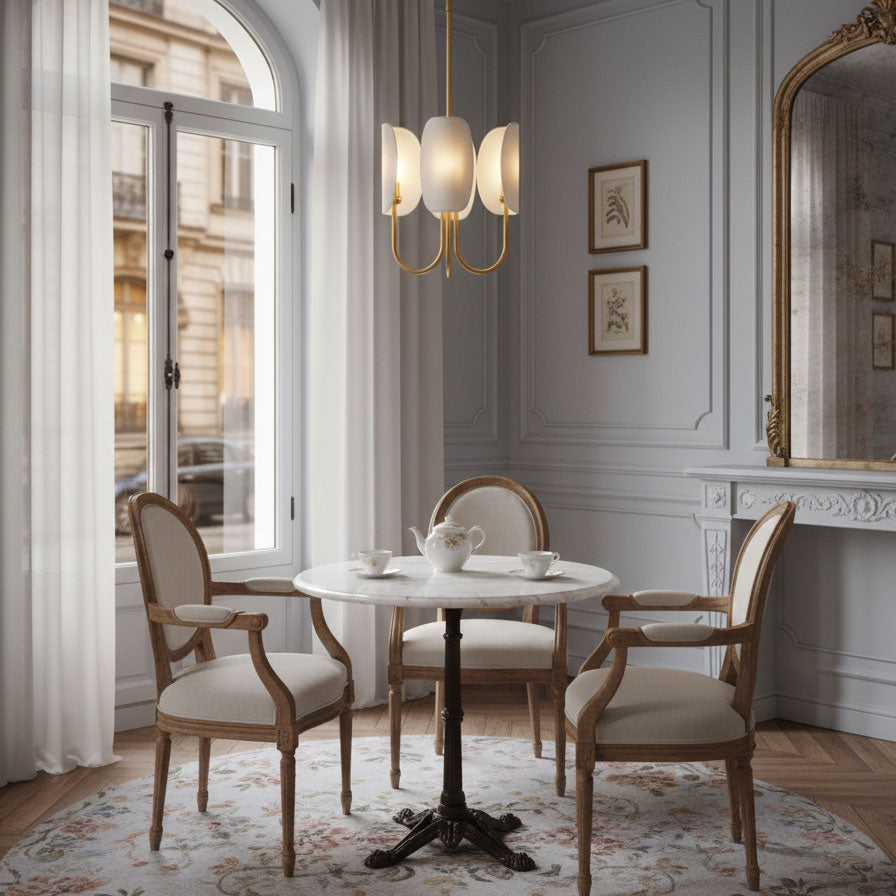 Leaf Brass Chandelier