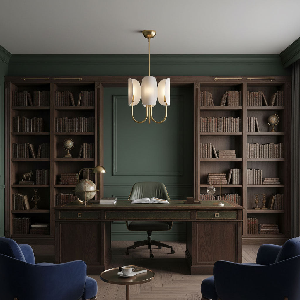 Leaf Brass Chandelier