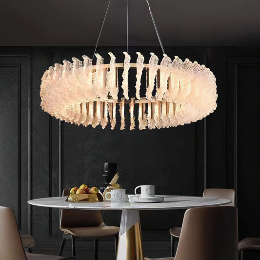 Leaf Glass Chandelier