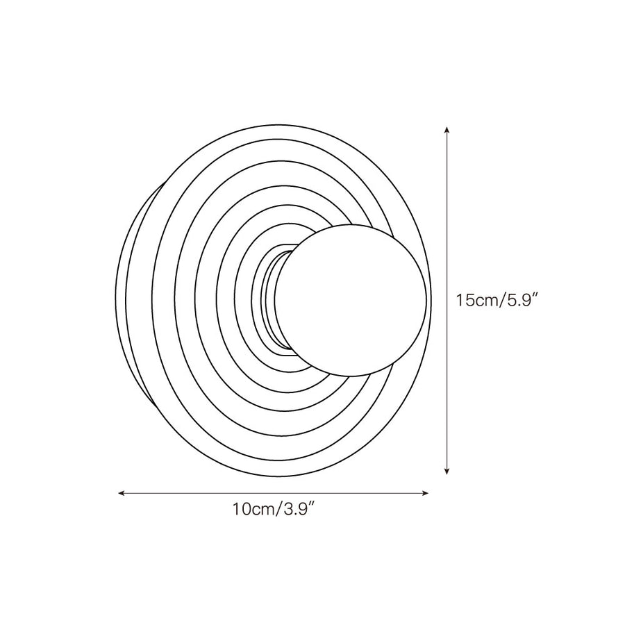 Leigha Alabaster Wall Lamp – detail 3 — Dimension drawings 1