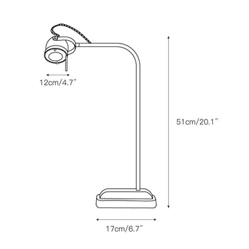 Leipzig Table Lamp – detail 3 — Dimension drawings 1