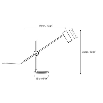 Lektor Table Lamp – detail 4 — Dimension drawings 1