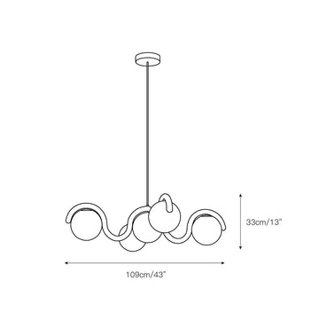 Lenox Chandelier – detail 3 — Dimension drawings 1