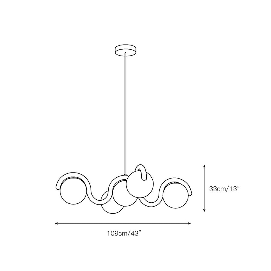 Lenox Chandelier – detail 3 — Dimension drawings 1