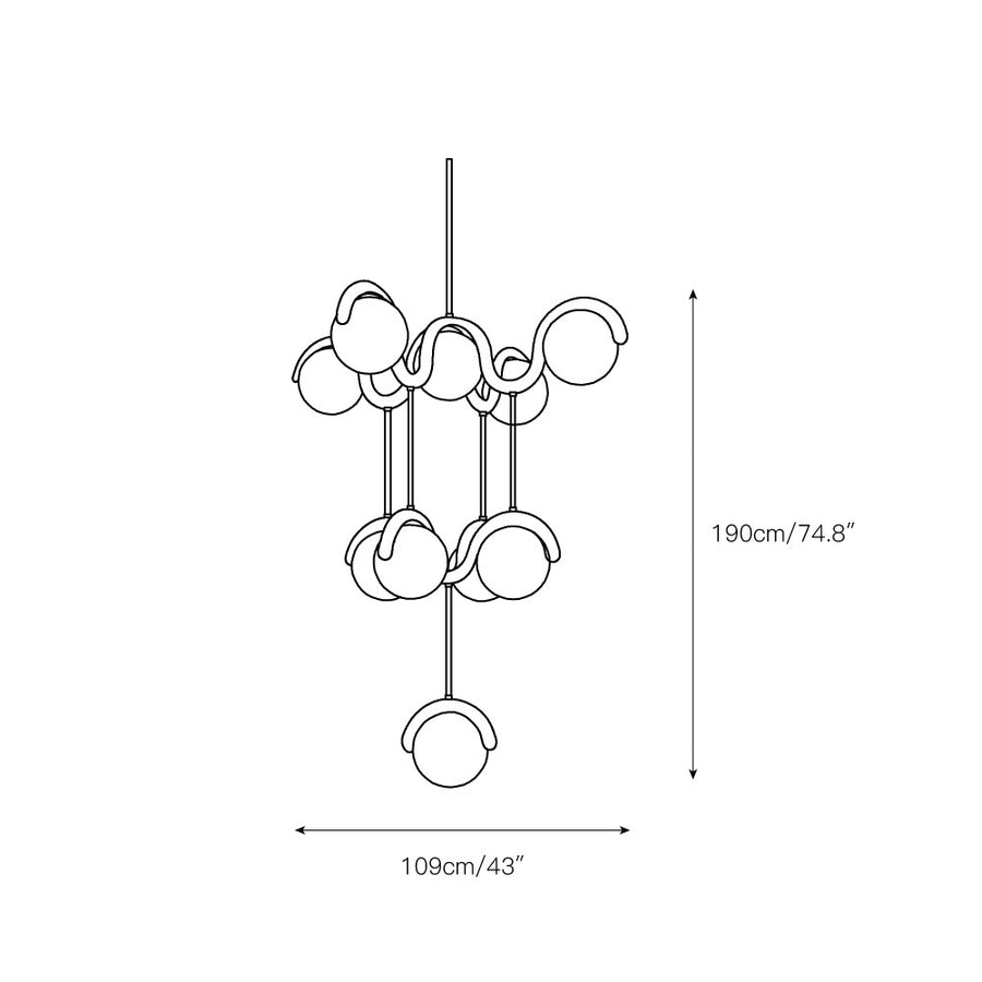 Lenox Chandelier – detail 5 — Dimension drawings 3