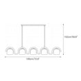 Load image into Gallery viewer, Lenox Linear Glass Chandelier
