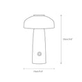 Load image into Gallery viewer, Leon Mushroom Table Lamp (built-in battery)
