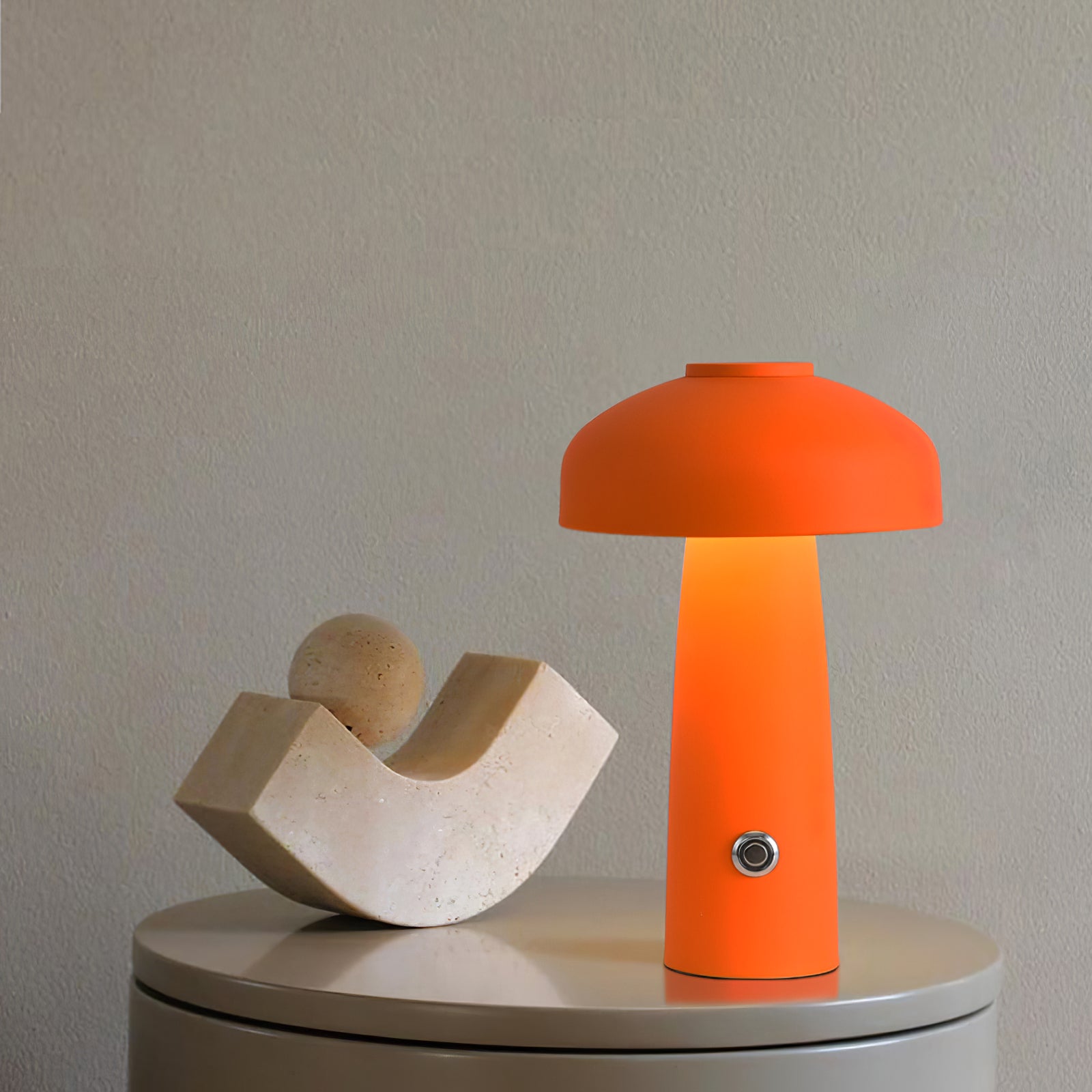 Lampe de table à batterie intégrée Leon Mushroom