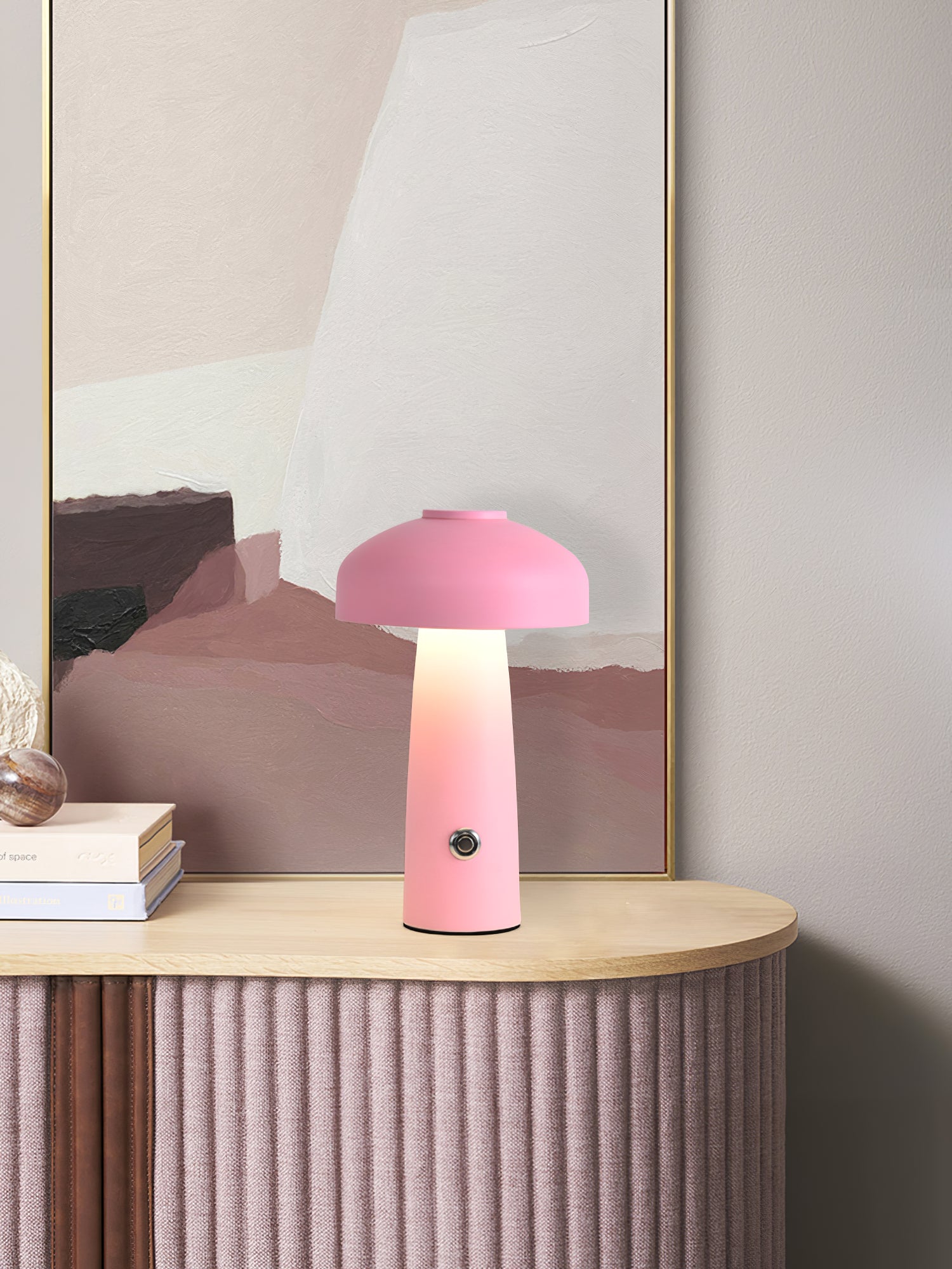 Lampe de table à batterie intégrée Leon Mushroom