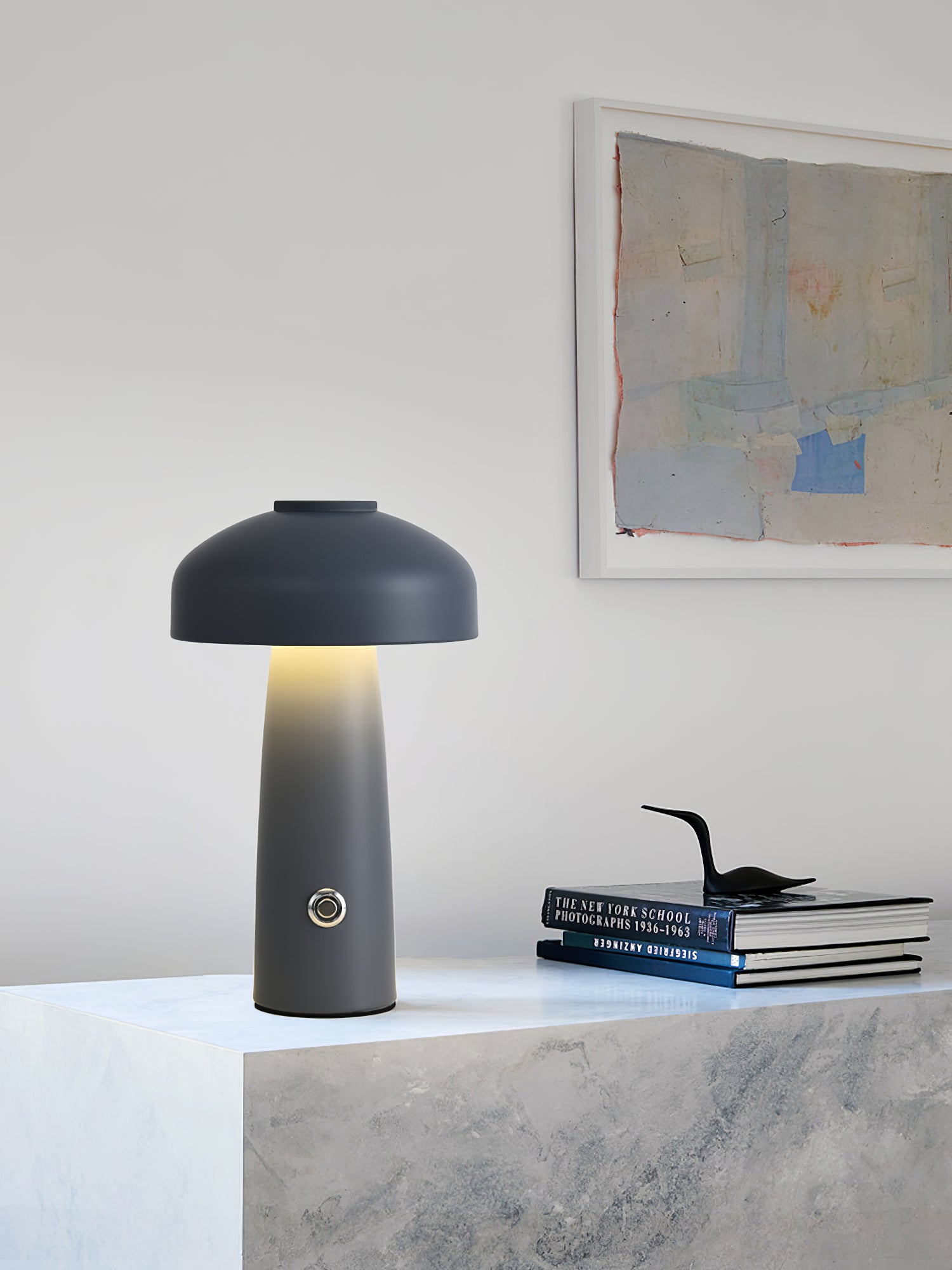 Lampe de table à batterie intégrée Leon Mushroom