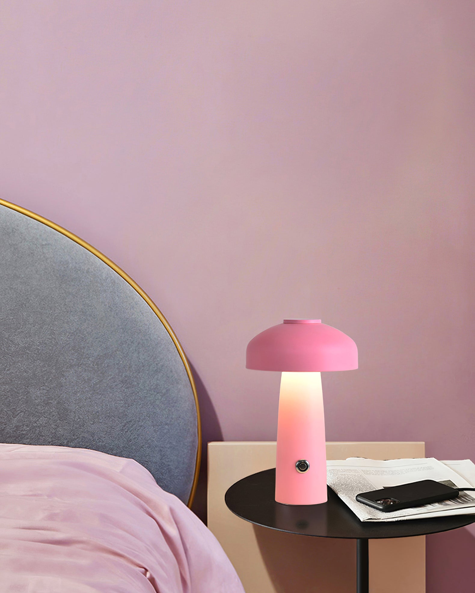 Leon Mushroom Table Lamp (built-in battery)