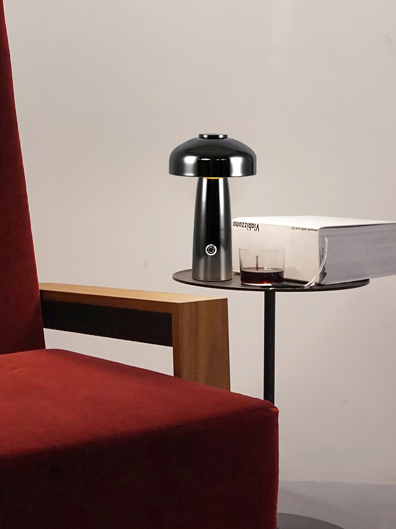 Lampe de table à batterie intégrée Leon Mushroom