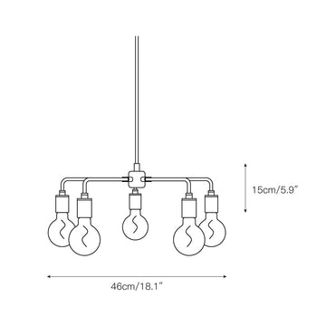 Leonard Chandelier – detail 3 — Dimension drawings 1