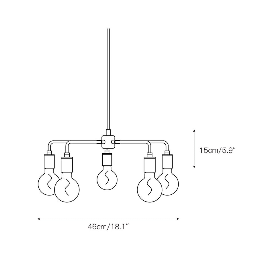 Leonard Chandelier – detail 3 — Dimension drawings 1