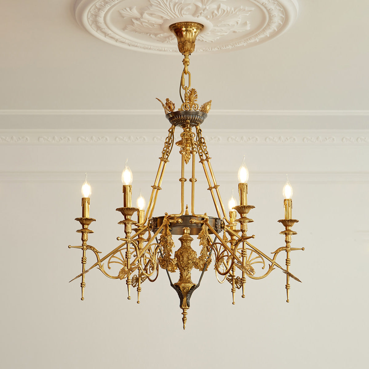 Leontine Brass Chandelier