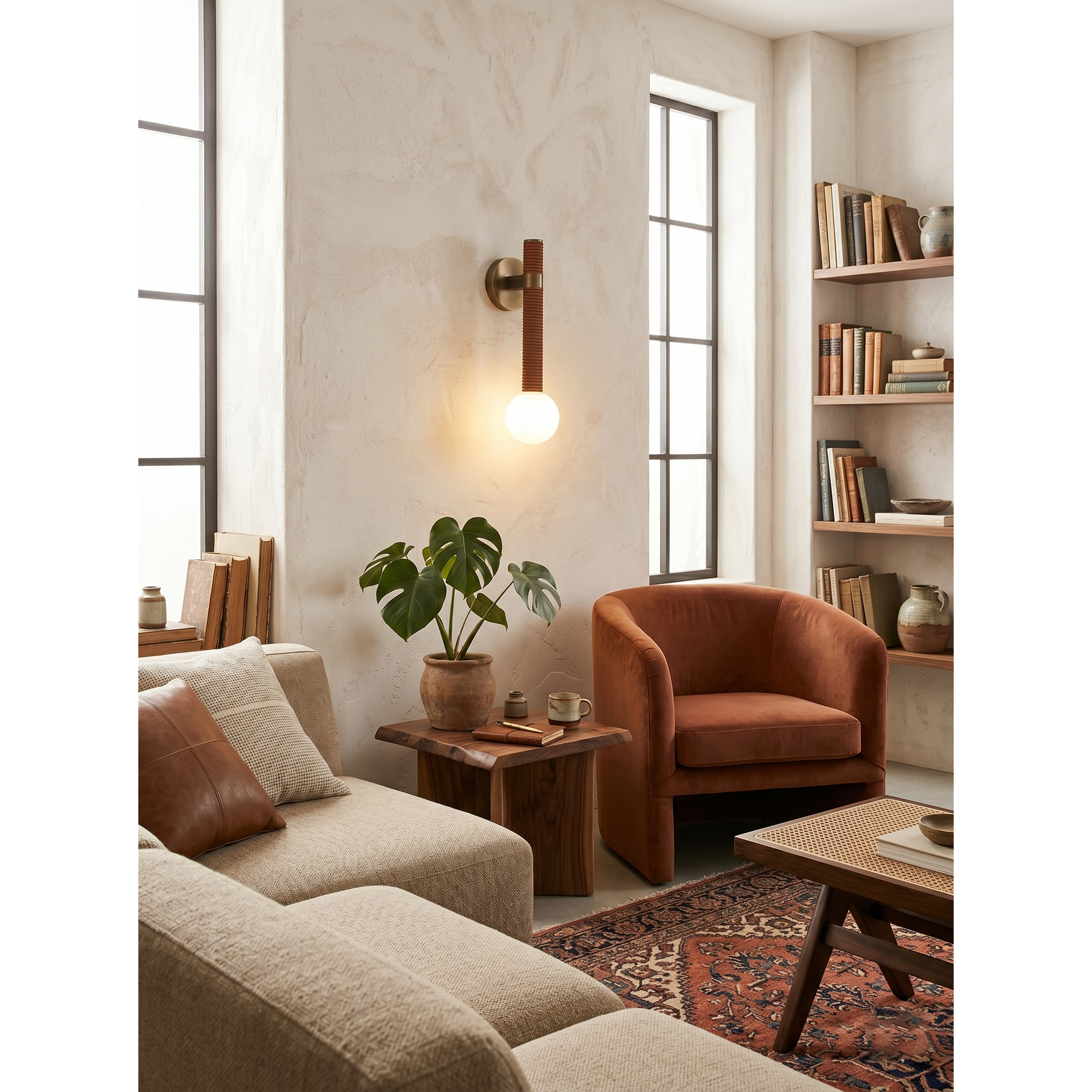 Threadline Globe Wall Sconce