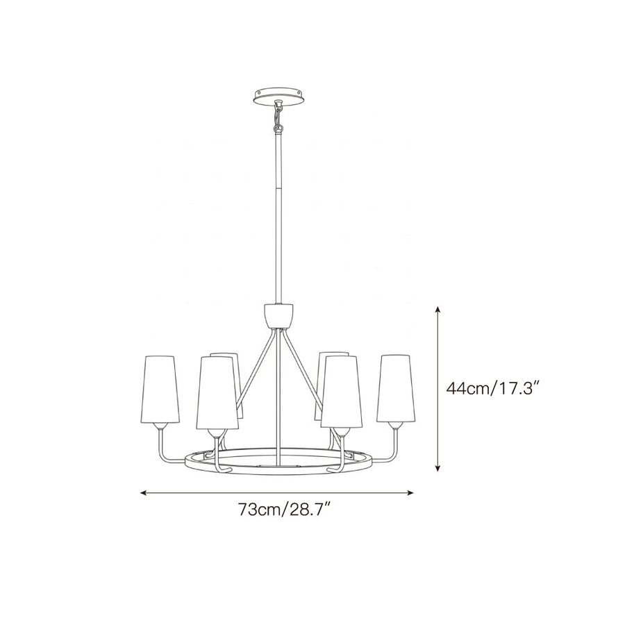 Lewis Chandelier – detail 3 — Dimension drawings 1