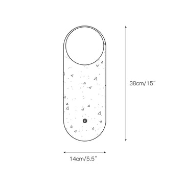 Lia Travertine Wall Lamp – detail 3 — Dimension drawings 1