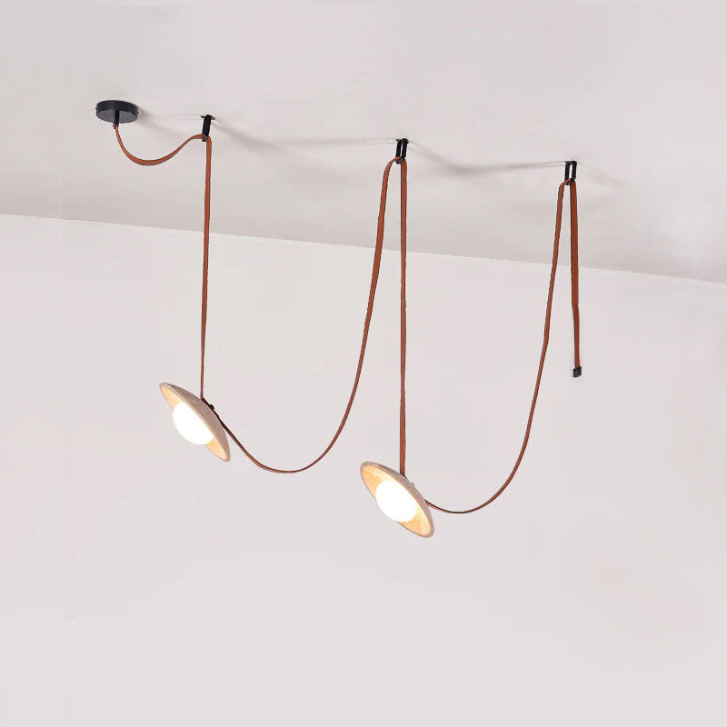 Light Rail Leather Pendant Lamp