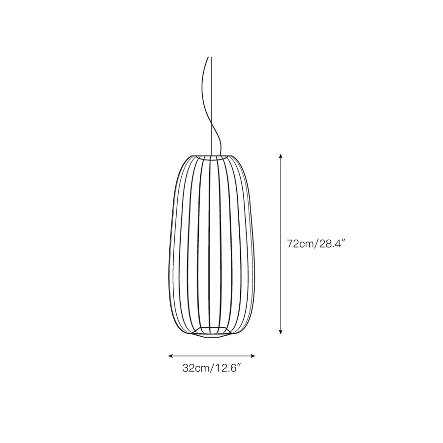 Spokes Cage Pendant Lamp – detail 6 — Dimension drawings 1