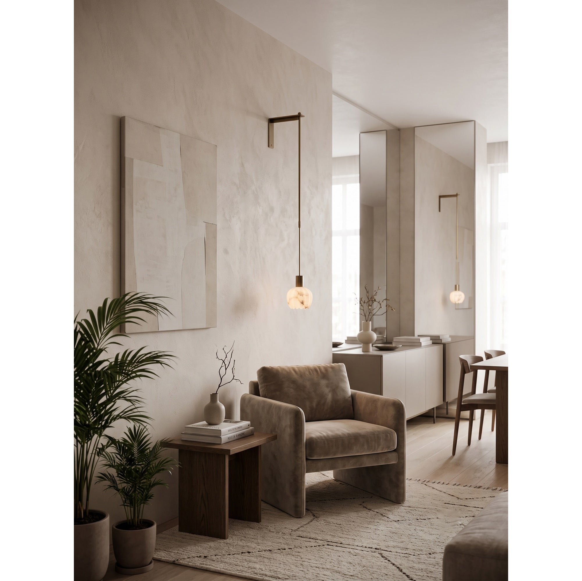 Lilin Alabaster Wall Lamp