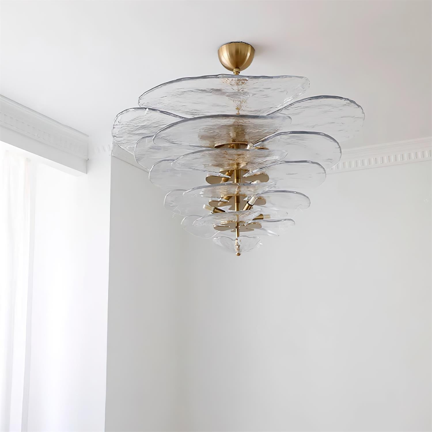 Lilypad Glass Chandelier