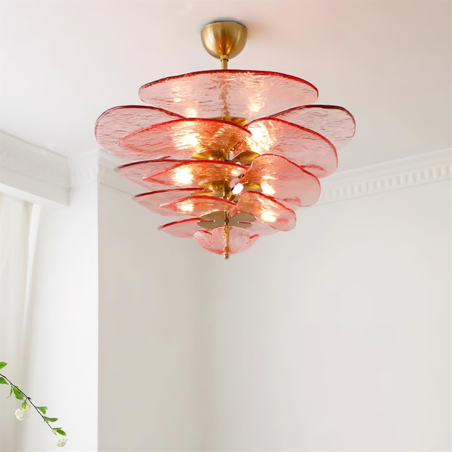 Lilypad Glass Chandelier