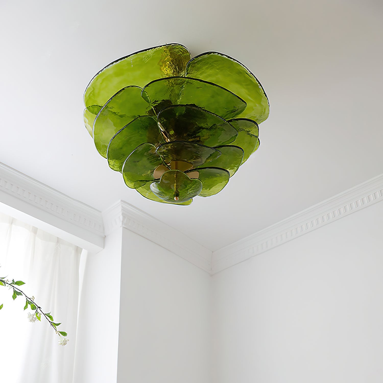 Lilypad Glass Chandelier