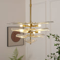 Bild in Galerie-Betrachter laden, Lilypad Glass Chandelier
